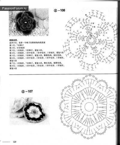 Цветы крючком со схемами
