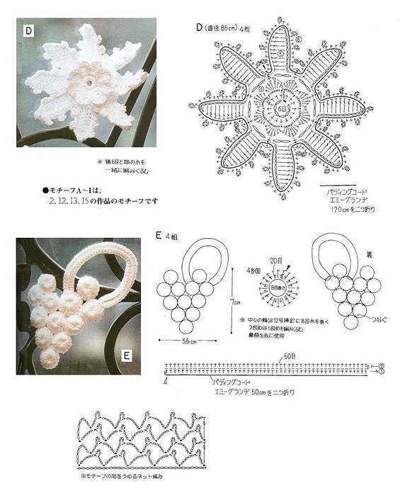 Цветы крючком со схемами