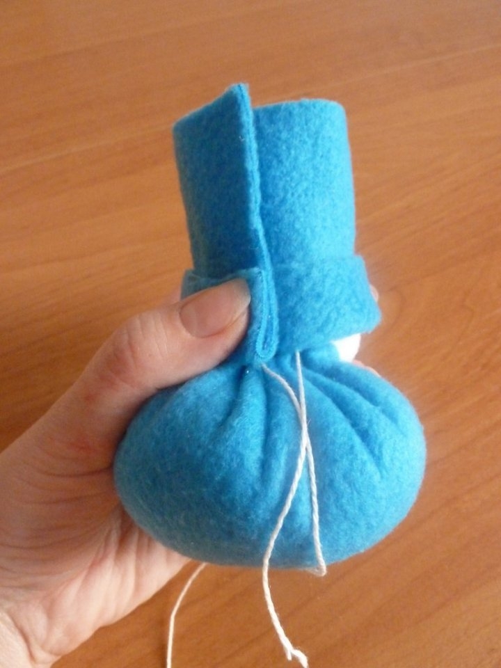 Снеговичок из флиса