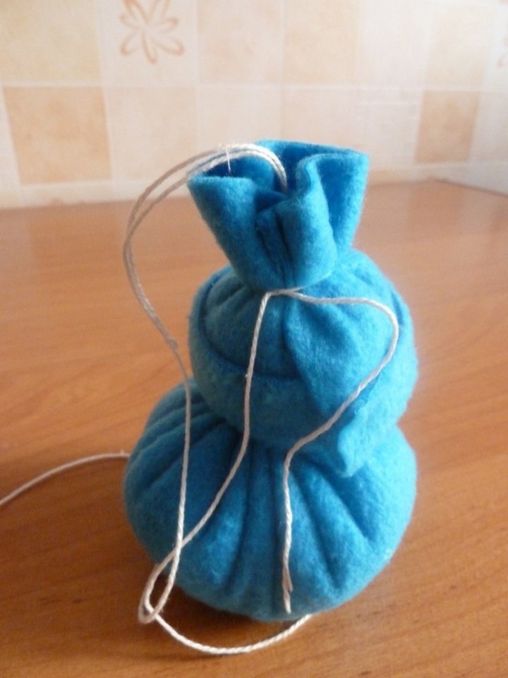 Снеговичок из флиса