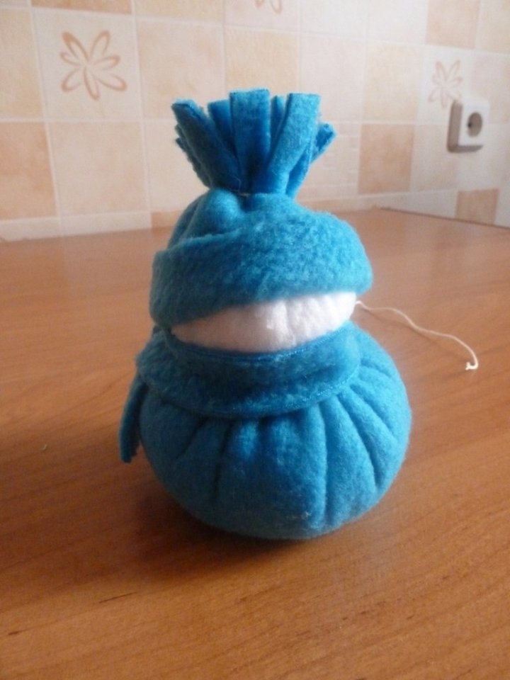 Снеговичок из флиса