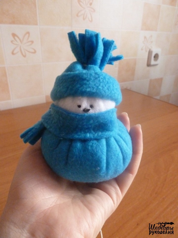 Снеговичок из флиса