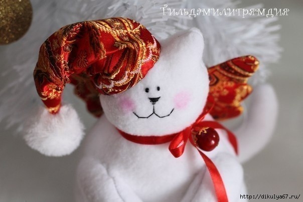 Новогодние котики-ангелочки. Автор: Алёна Закиева Новогодние котики-ангелочки. Автор: Алёна Закиева