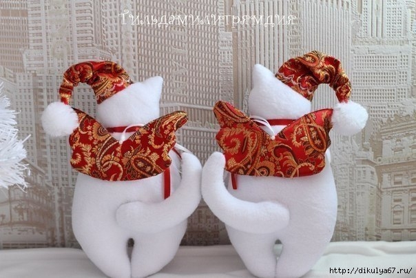 Новогодние котики-ангелочки. Автор: Алёна Закиева Новогодние котики-ангелочки. Автор: Алёна Закиева