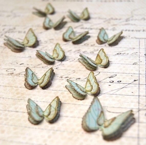 Бабочки из бумаги. Шаблон