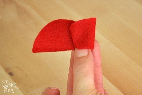 Сердце-валентинка из фетра