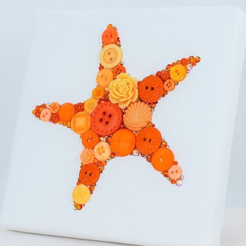 Потрясающие коллажи из пуговиц Потрясающие коллажи из пуговиц