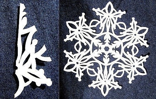 Оригинальные схемы новогодних снежинок из бумаги