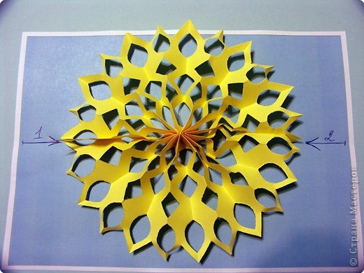 Объемные снежинки