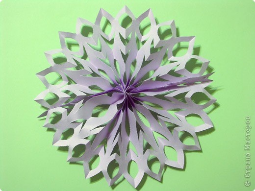 Объемные снежинки