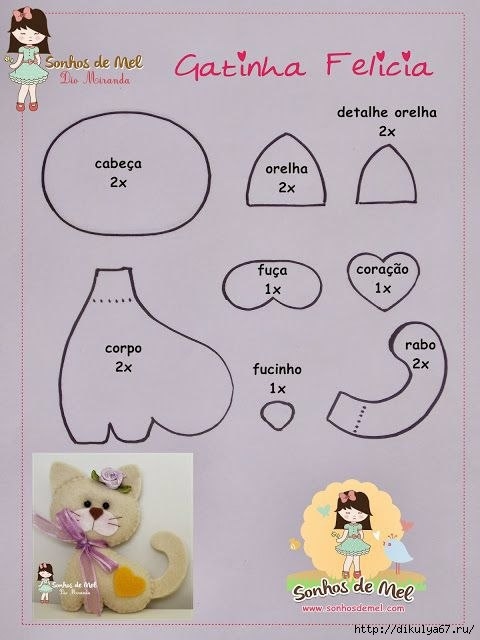 Фетровые веночки и игрушки в детскую.