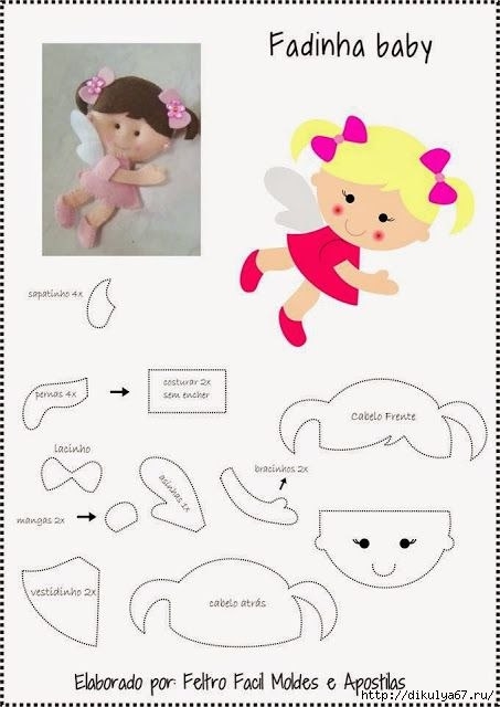 Фетровые веночки и игрушки в детскую.