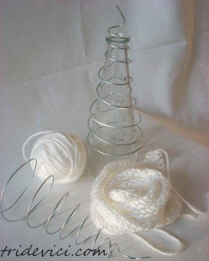 Вязаная новогодняя елочка Вязаная новогодняя елочка