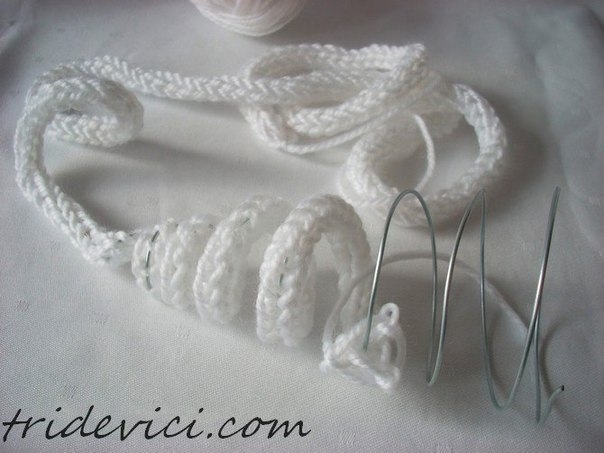 Вязаная новогодняя елочка Вязаная новогодняя елочка