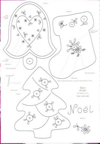 Игрушки из фетра на елочку Игрушки из фетра на елочку