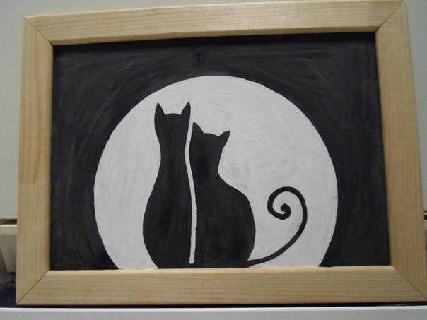 Панно из фасоли