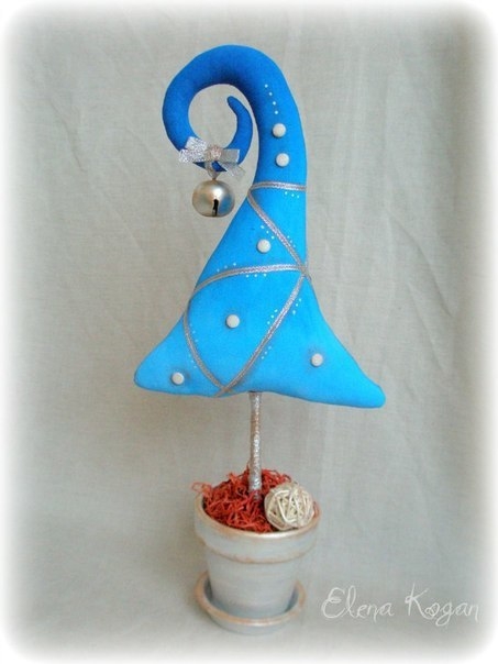 Текстильные ёлочки - идеи+выкройки.