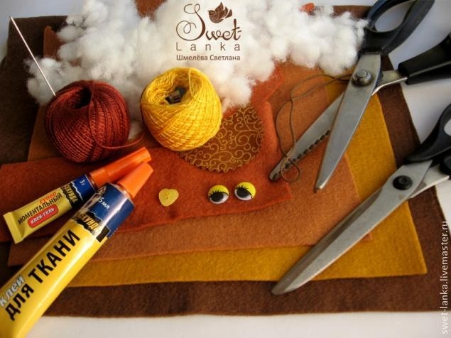 Сова из фетра. Мастер-класс Сова из фетра. Мастер-класс