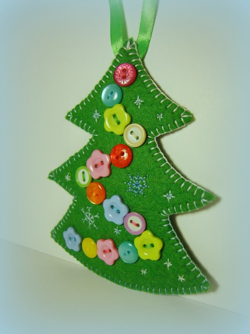 Новогодние пуговичные идеи