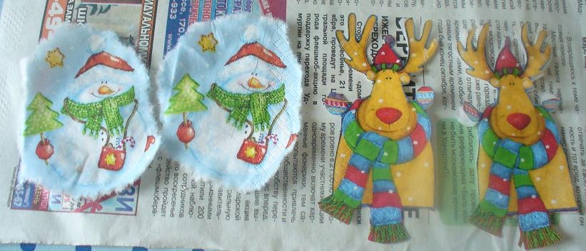 Декупаж елочных шаров. Мастер-класс. Декупаж елочных шаров. Мастер-класс.