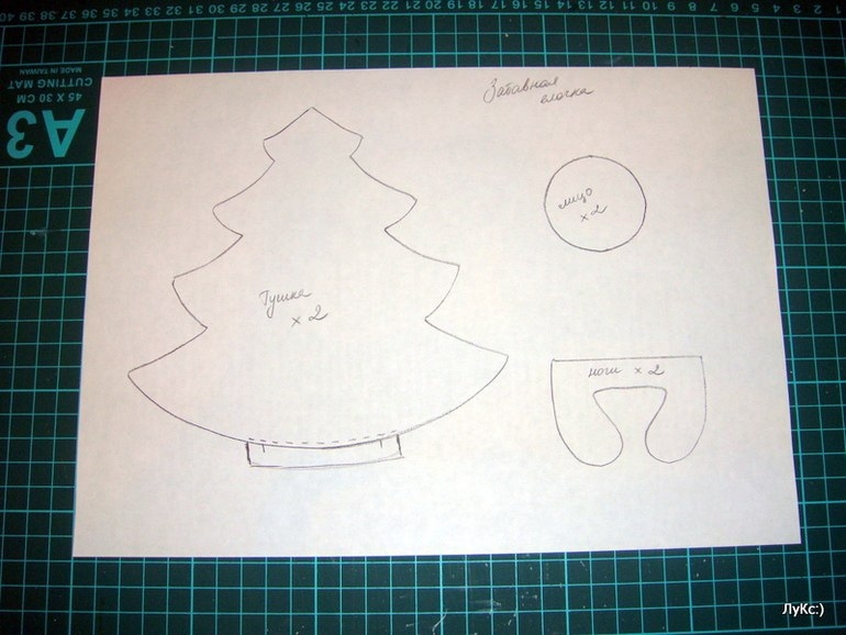 Забавные текстильные Ёлочки