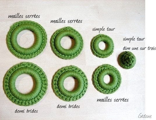 Простой способ связать мини елочку