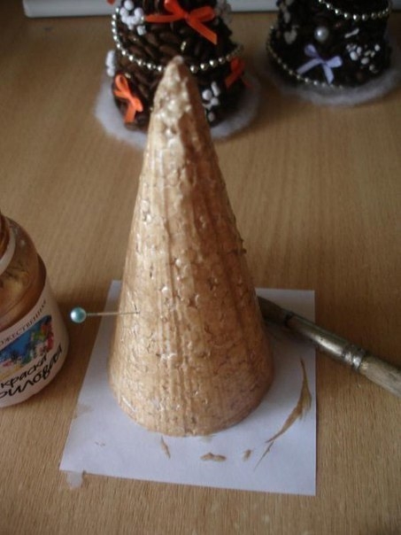 Кофейная елочка. Мастер-класс.