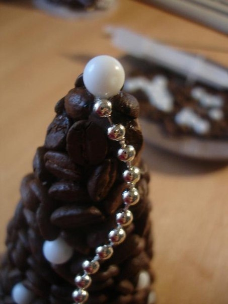 Кофейная елочка. Мастер-класс.