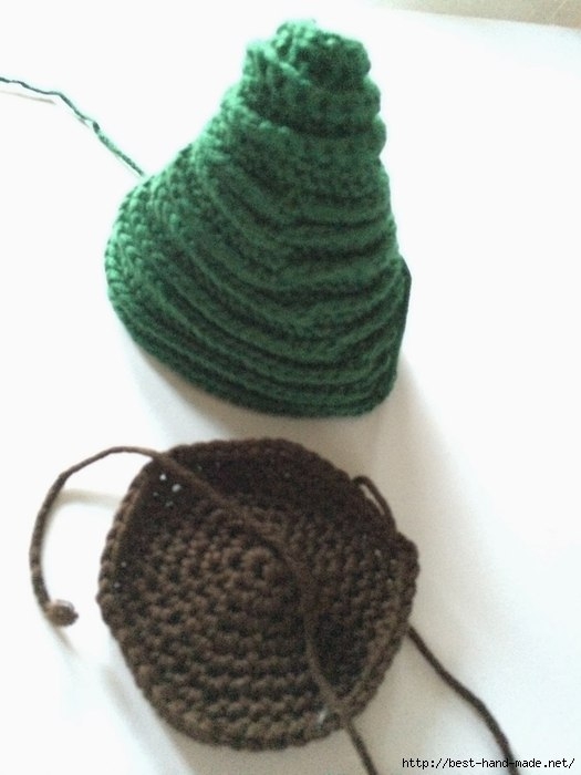 Новогодние елочки крючком. Мастер-класс