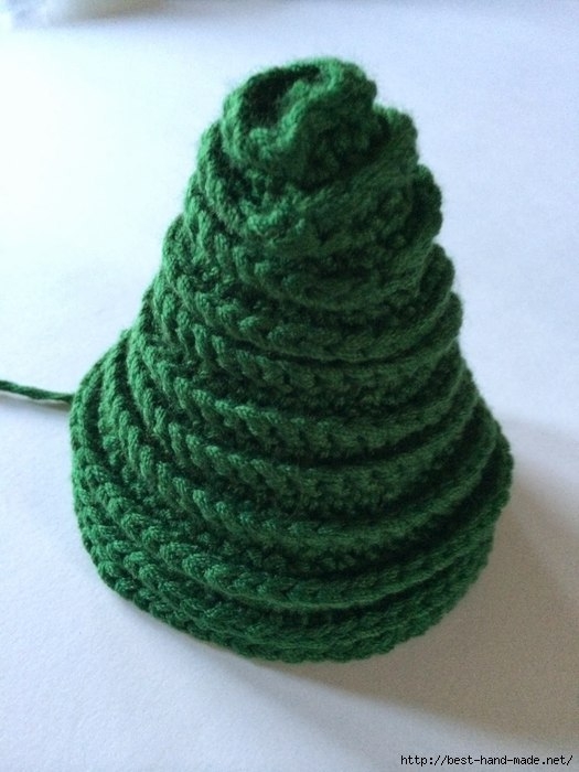 Новогодние елочки крючком. Мастер-класс