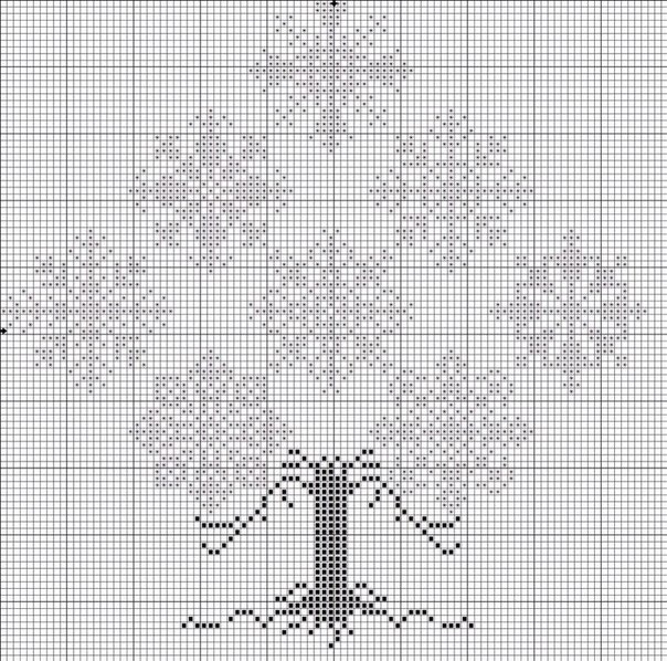 Новогодняя вышивка. Снежинки.