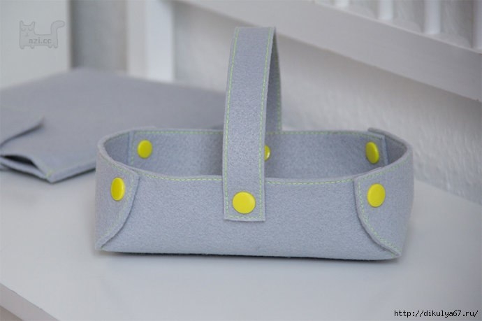 Корзинка из фетра. Мастер-класс