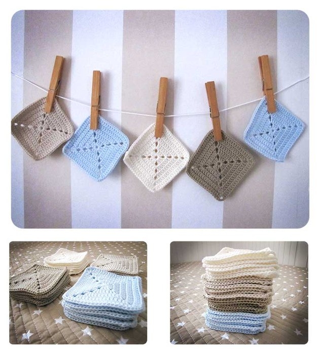 Подушка из квадратных мотивов. Мастер-класс