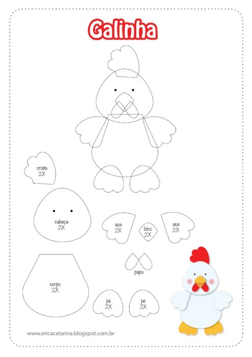 Игрушки из фетра. Выкройки