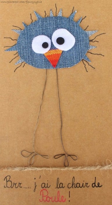 Аппликации из джинсовой ткани