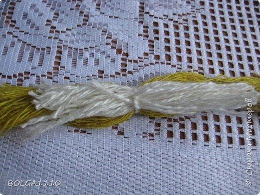 Синичка из пряжи. Мастер-класс