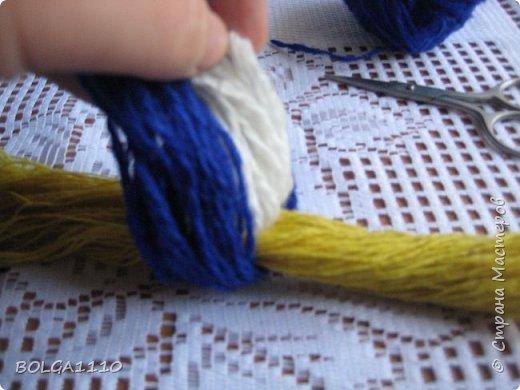 Синичка из пряжи. Мастер-класс