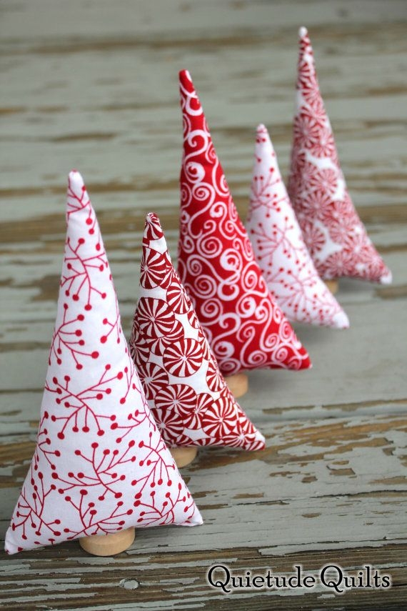 Текстильные ёлочки. Идеи и выкройки.