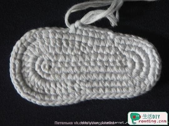 Пинетки с пуговкой. Мастер-класс