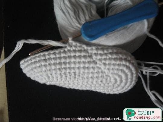 Пинетки с пуговкой. Мастер-класс