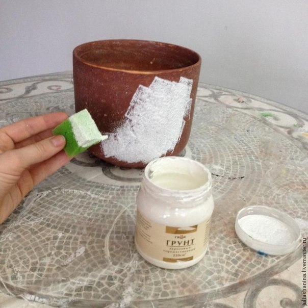 Декорируем цветочный горшок в технике декупаж