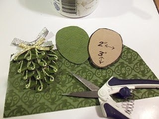 Шишка из лент Шишка из лент