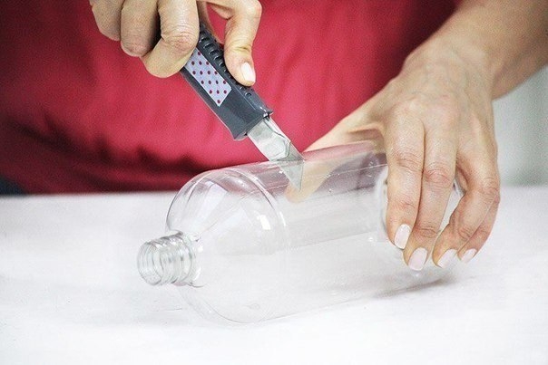 Вазоны из пластиковой бутылки и ткани
