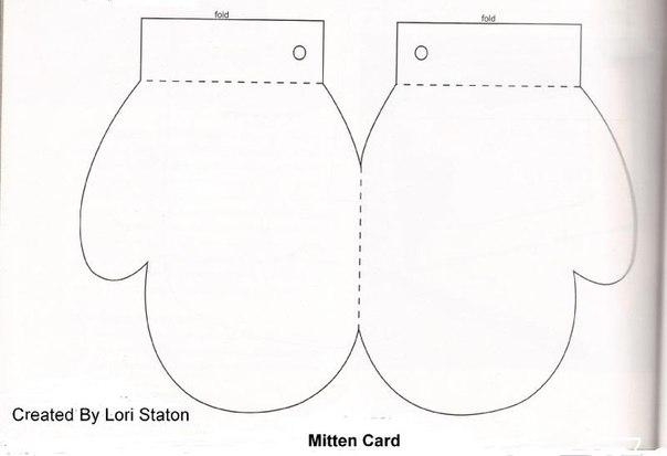 Варежки из фетра на елочку
