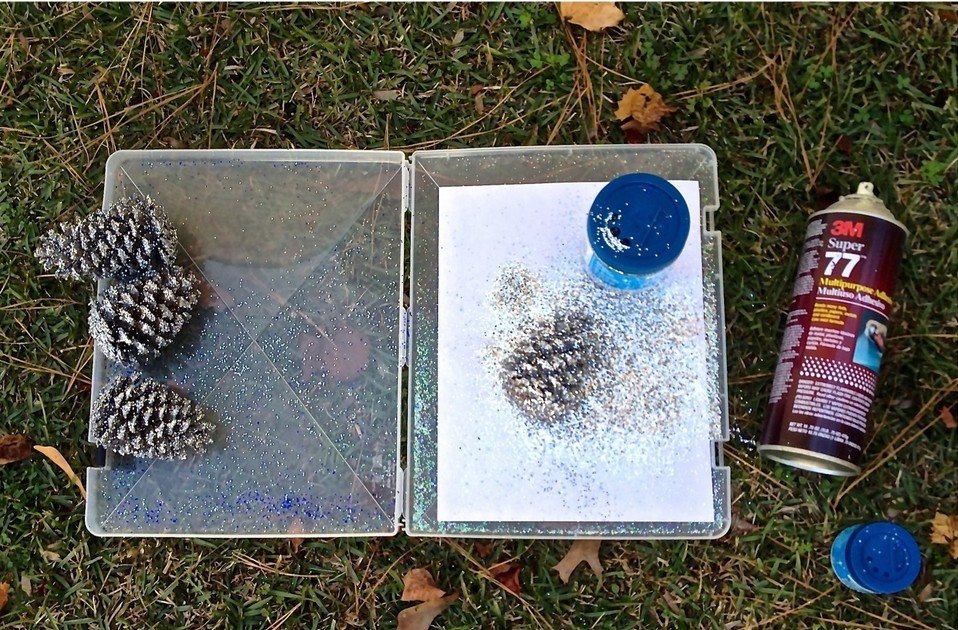 Шишки лесные для декора. Такая простая идея, но такой красивый результат