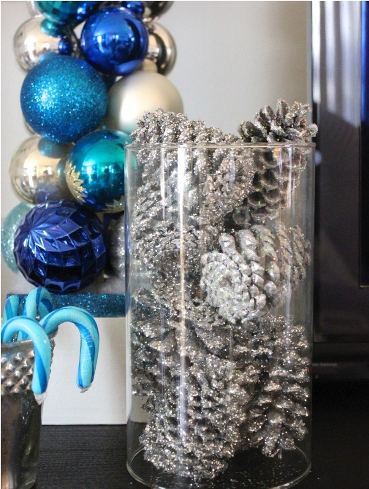 Шишки лесные для декора. Такая простая идея, но такой красивый результат