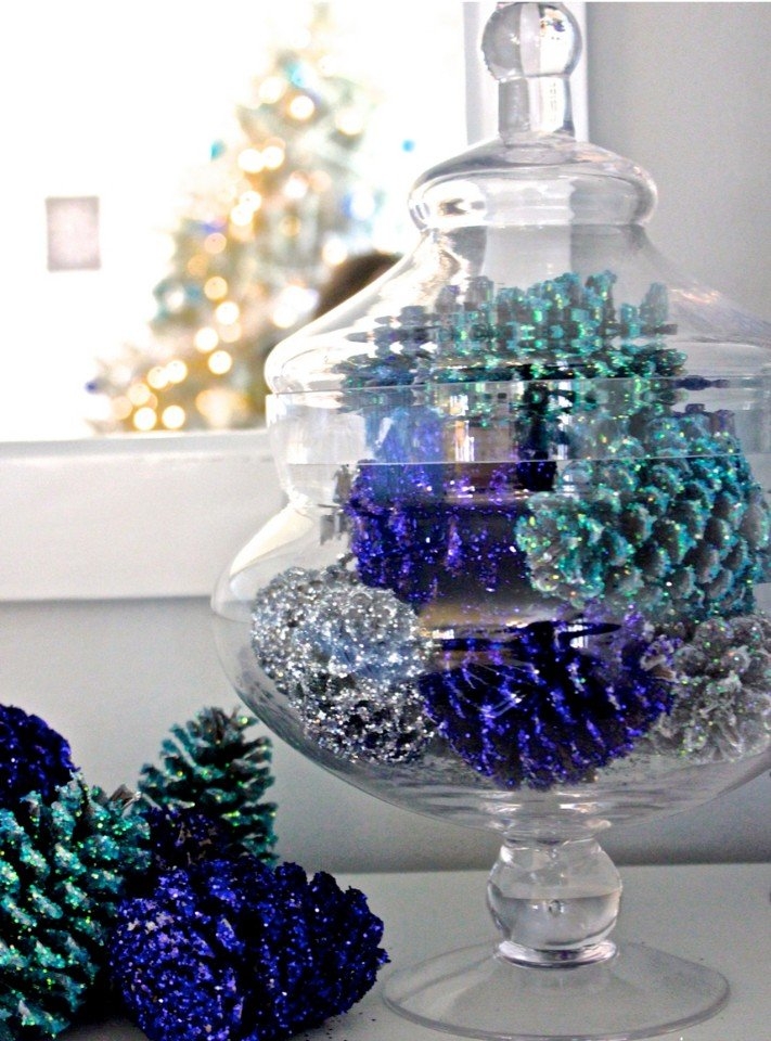 Шишки лесные для декора. Такая простая идея, но такой красивый результат