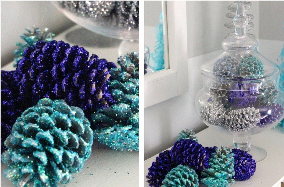 Шишки лесные для декора. Такая простая идея, но такой красивый результат