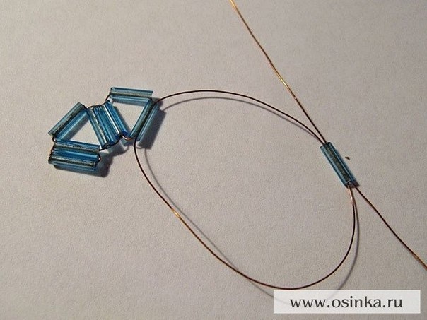 Снежинка из бисера. Мастер-класс.