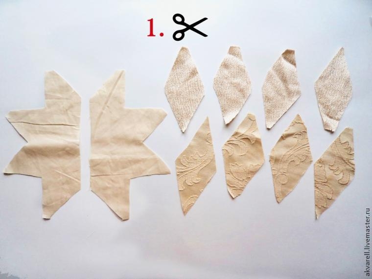 Текстильная звездочка